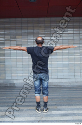 Whole Body Man T poses White Casual Slim Standing Street photo references